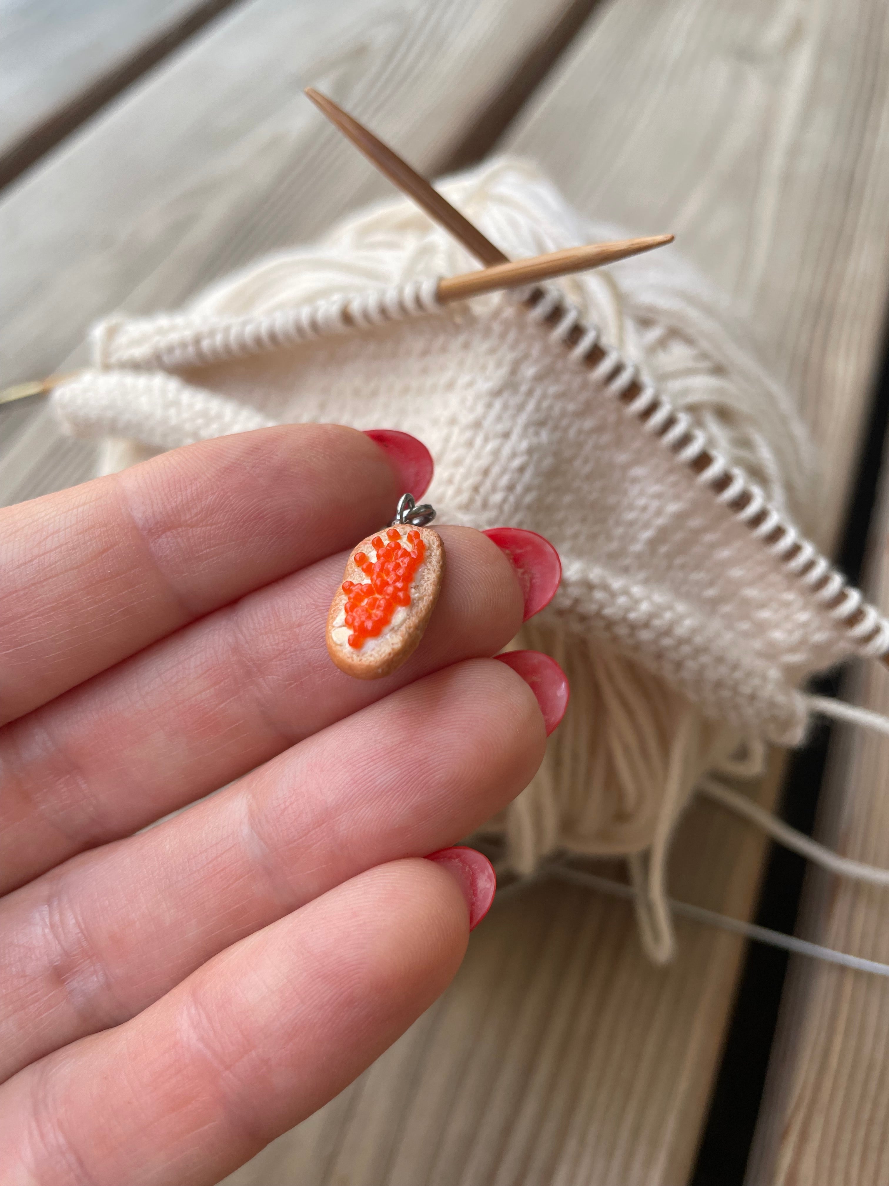 Maschenmarkierer – Einzelstück Food 🍔 | Handmade | Wähle dein Design