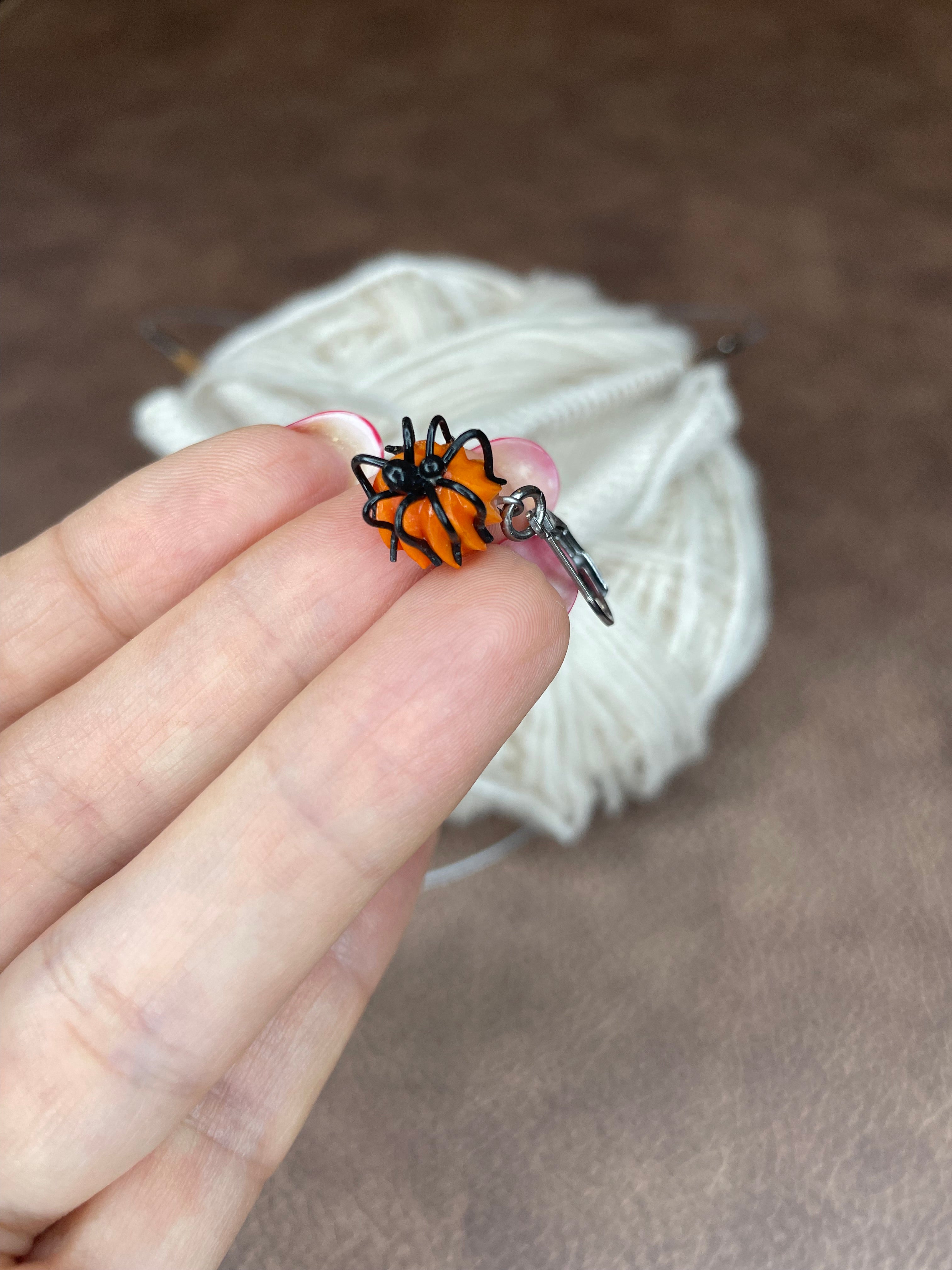 Maschenmarkierer – Einzelstück Halloween 🎃 | Handmade | Wähle dein Design