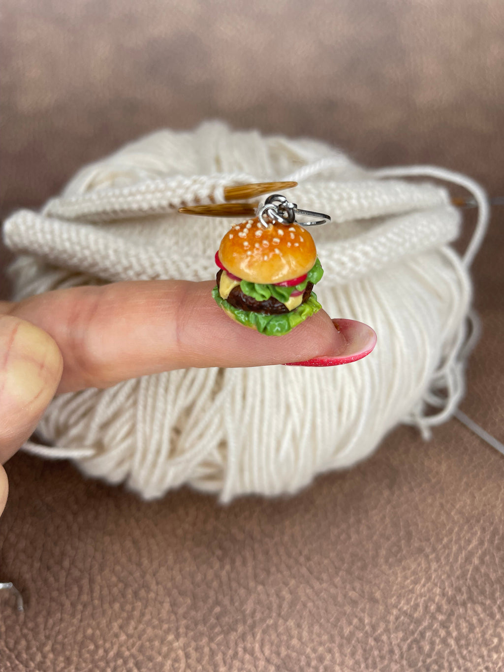 Maschenmarkierer – Einzelstück Food 🍔 | Handmade | Wähle dein Design