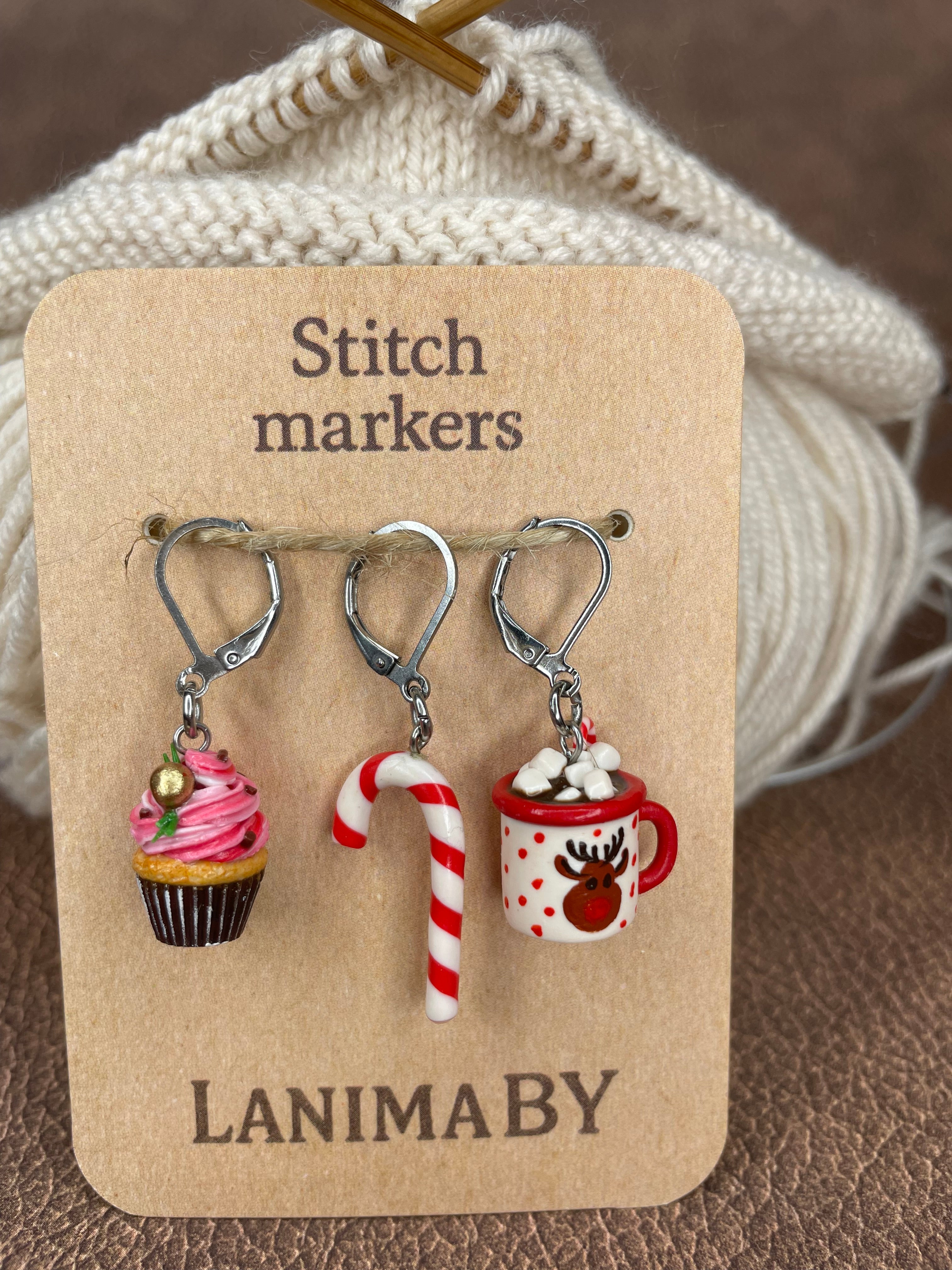 Maschenmarkierer – Weihnachten 🎄 | Handmade | Wähle dein Design