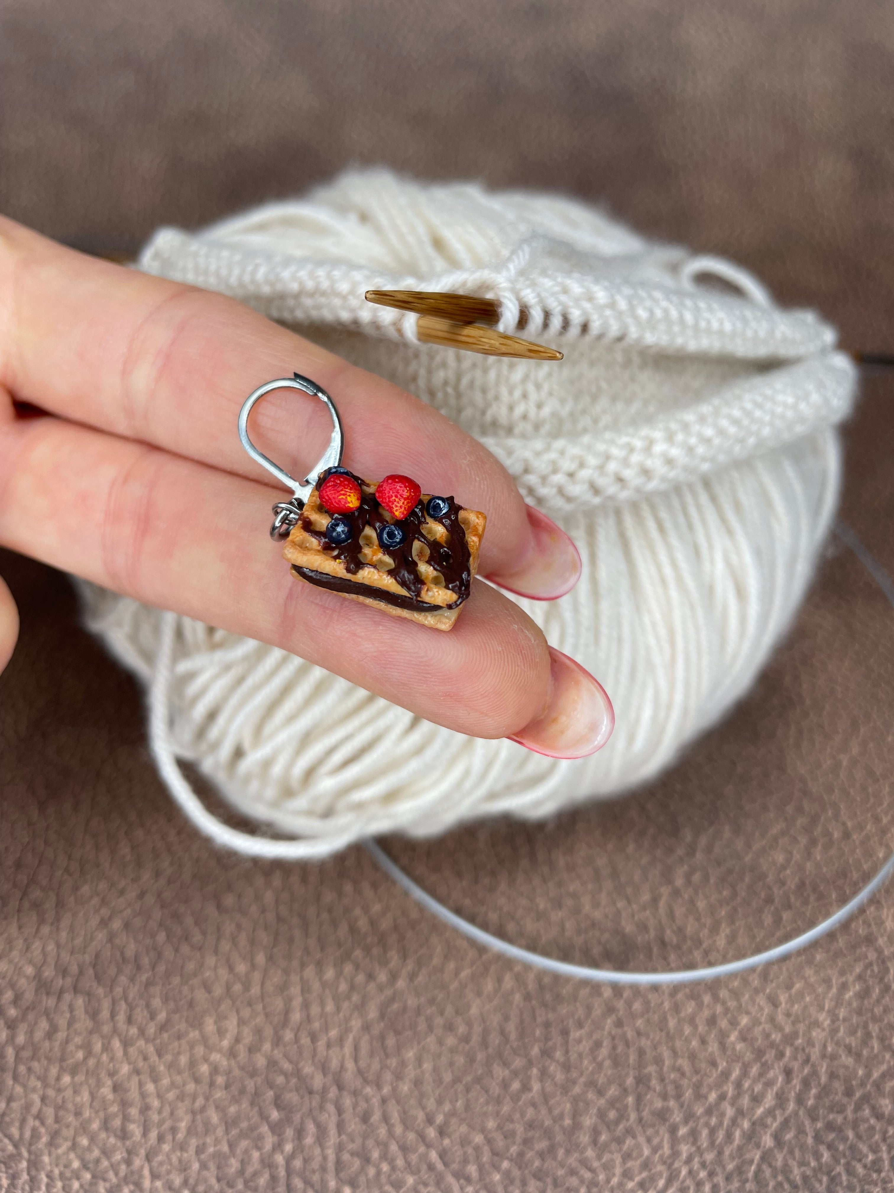 Maschenmarkierer – Einzelstück Süßes 🍩 | Handmade | Wähle dein Design