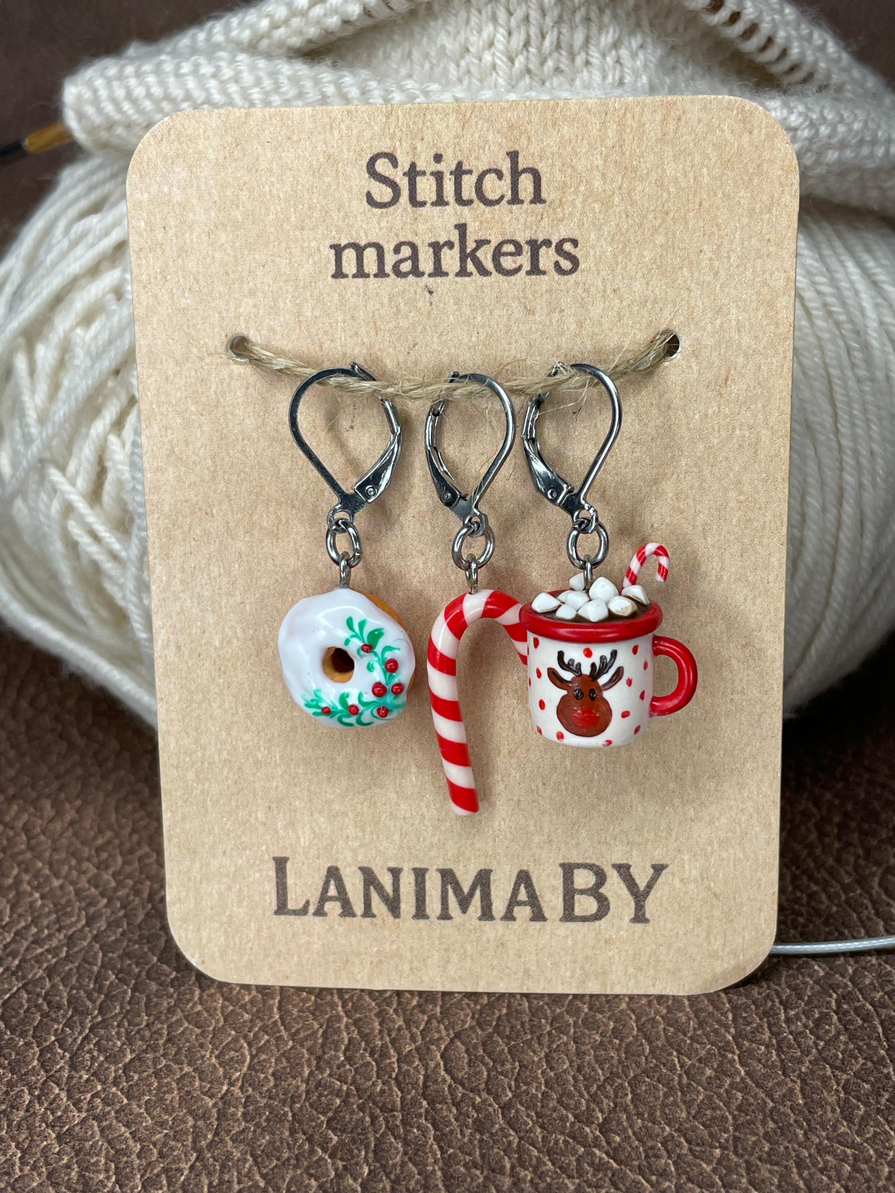 Maschenmarkierer – Weihnachten 🎄 | Handmade | Wähle dein Design