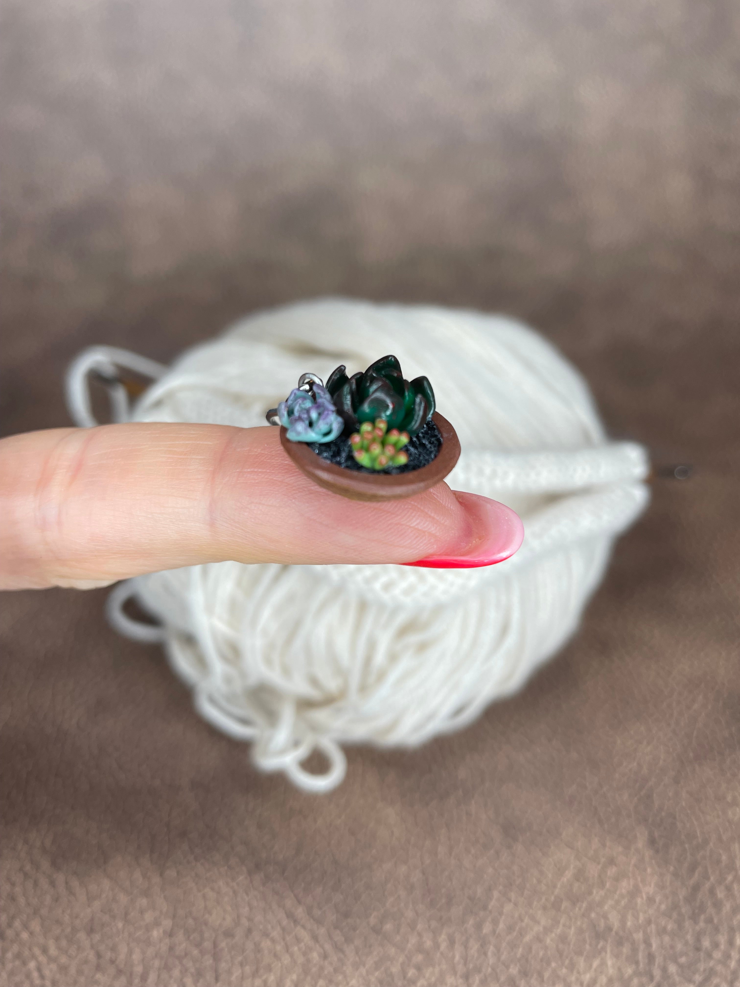 Maschenmarkierer – Einzelstück Pflanzen 🌿 | Handmade | Wähle dein Design