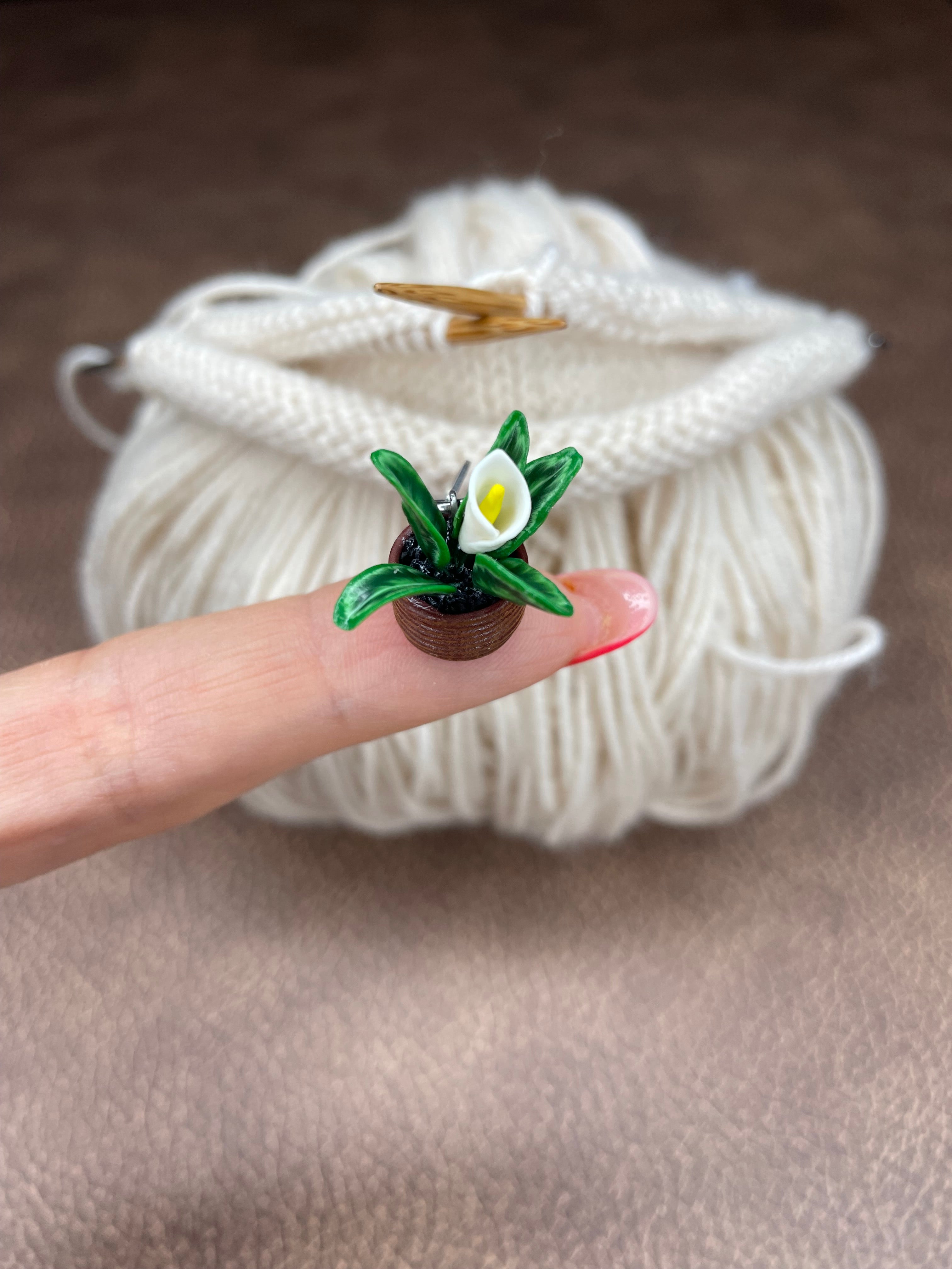 Maschenmarkierer – Einzelstück Pflanzen 🌿 | Handmade | Wähle dein Design