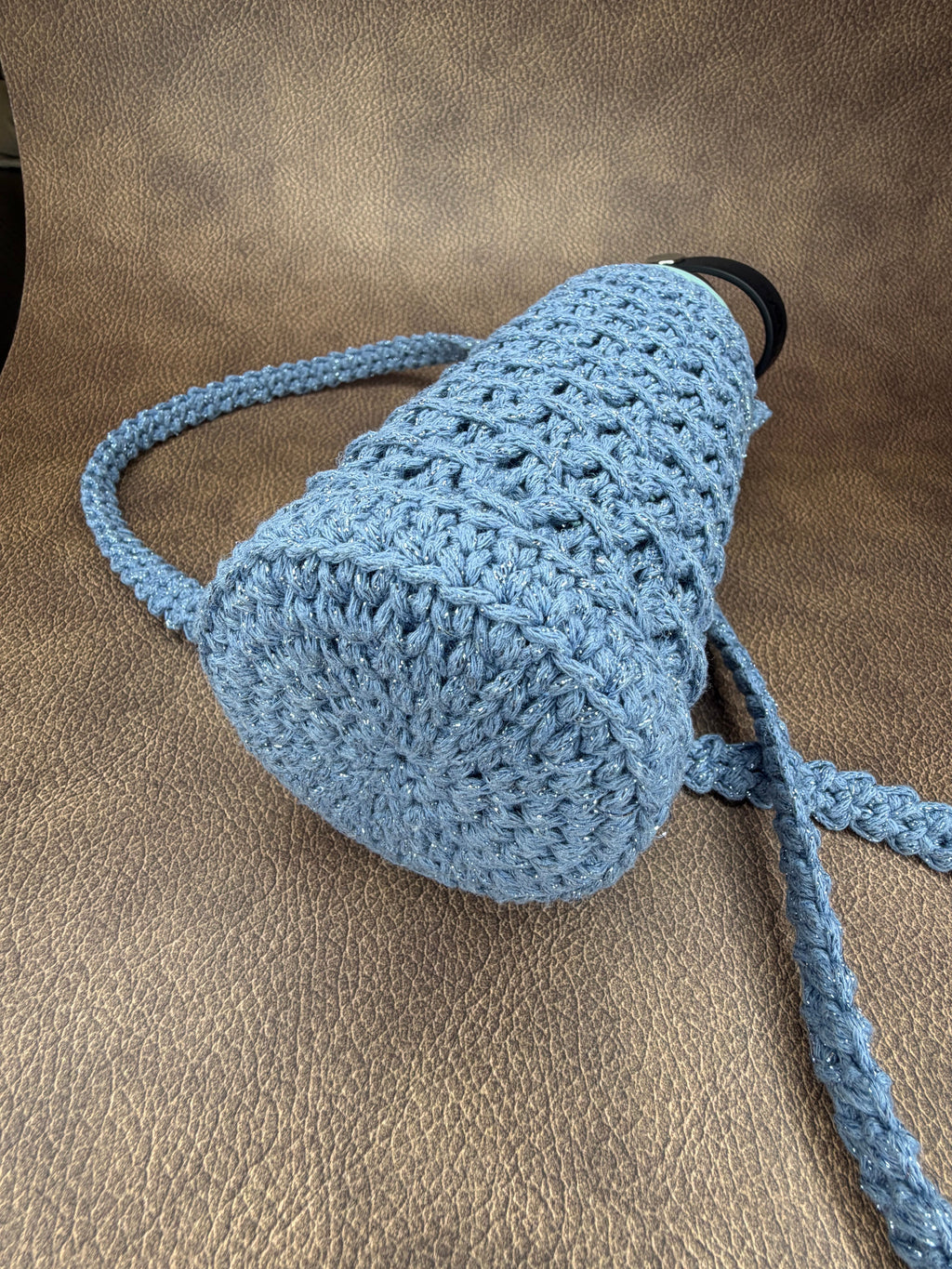 Flaschentasche gehäkelt/gestrickt ✨