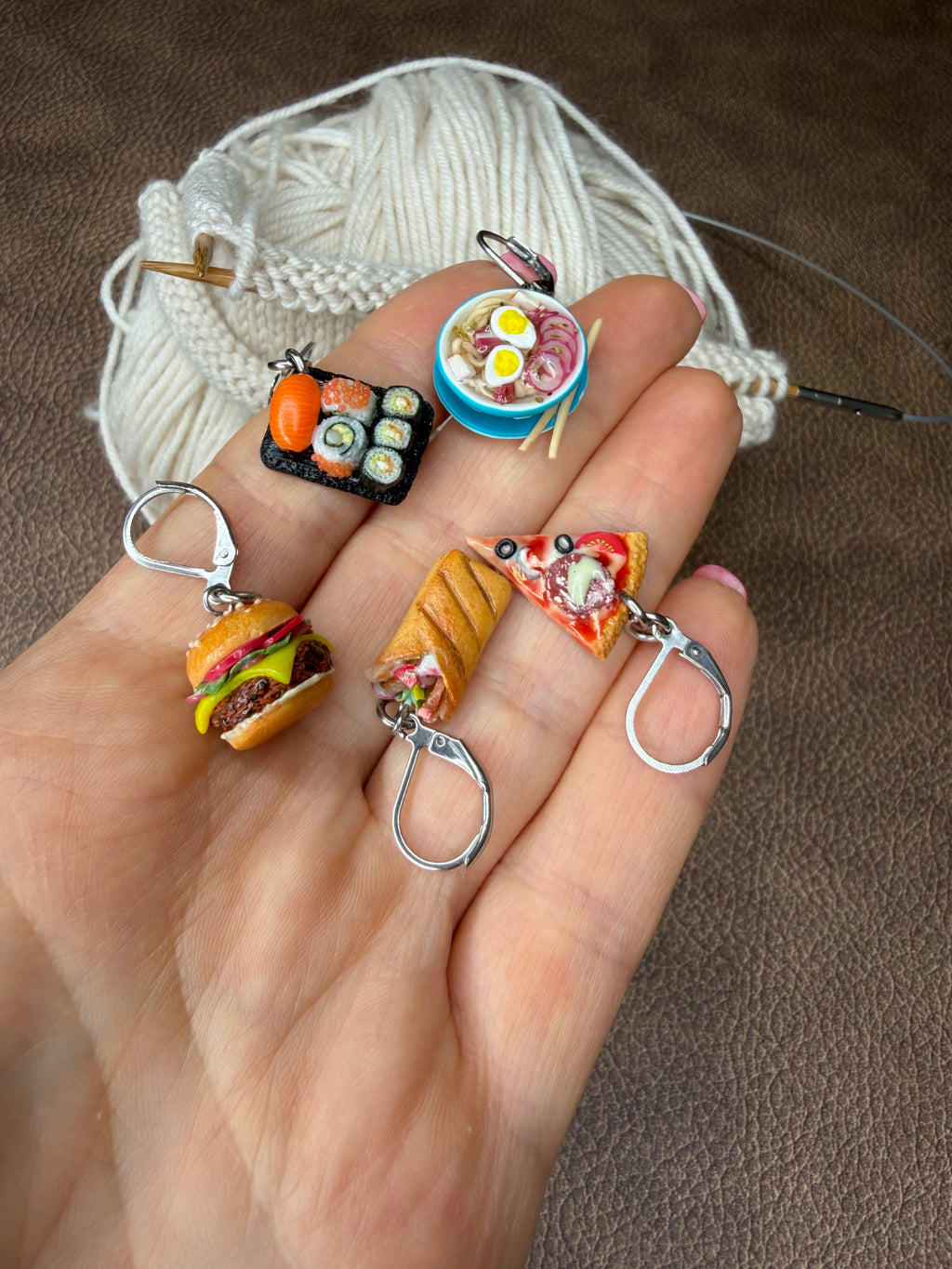Maschenmarkierer – Einzelstück Food 🍔 | Handmade | Wähle dein Design